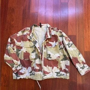 Zara Khaki, Olive & Rust Camouflage Utility Jacket